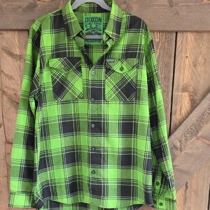 Dixxon The Creature Green Plaid Men’s Flannel Shirt